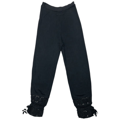 Vintage 90s Jean Paul Gaultier Femme Lace Cuff Trousers Womens Size W26