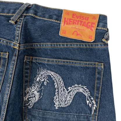 Vintage 2000s Evisu Double Dragon Gull Japanese Denim Jeans Size W29