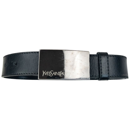 Vintage 2000s YSL Yves Saint Laurent Leather Belt Size M