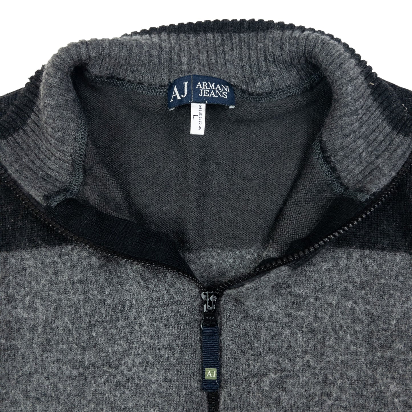 Vintage Armani Jeans Zip Up Jumper Size XS