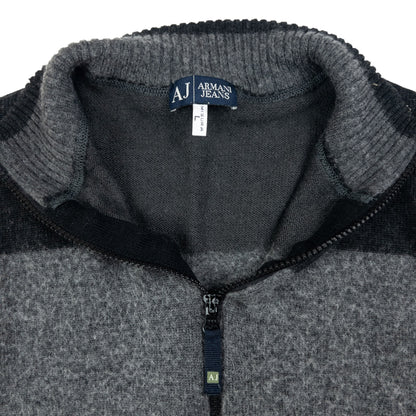 Vintage Armani Jeans Zip Up Jumper Size XS
