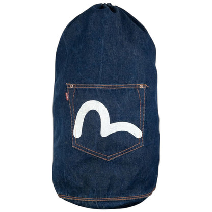 Vintage Evisu Gull Japanese Denim Crossbody Duffel Bag