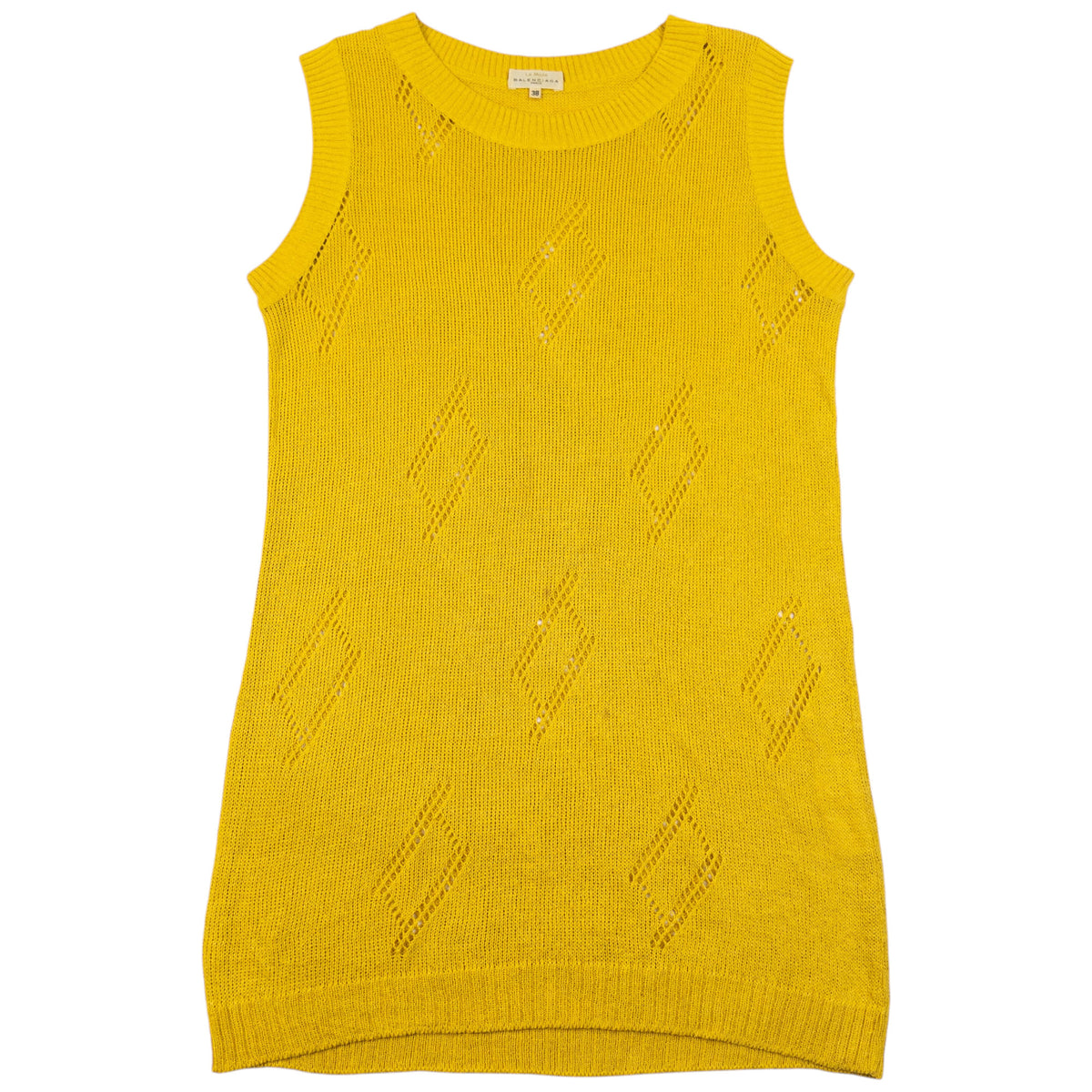 Vintage 90s Balenciaga La Mode Knit Sweater Vest Womens Size L