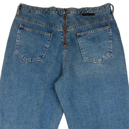 Vintage Jean Paul Gaultier Jean's Zip Back Denim Jeans Size W35