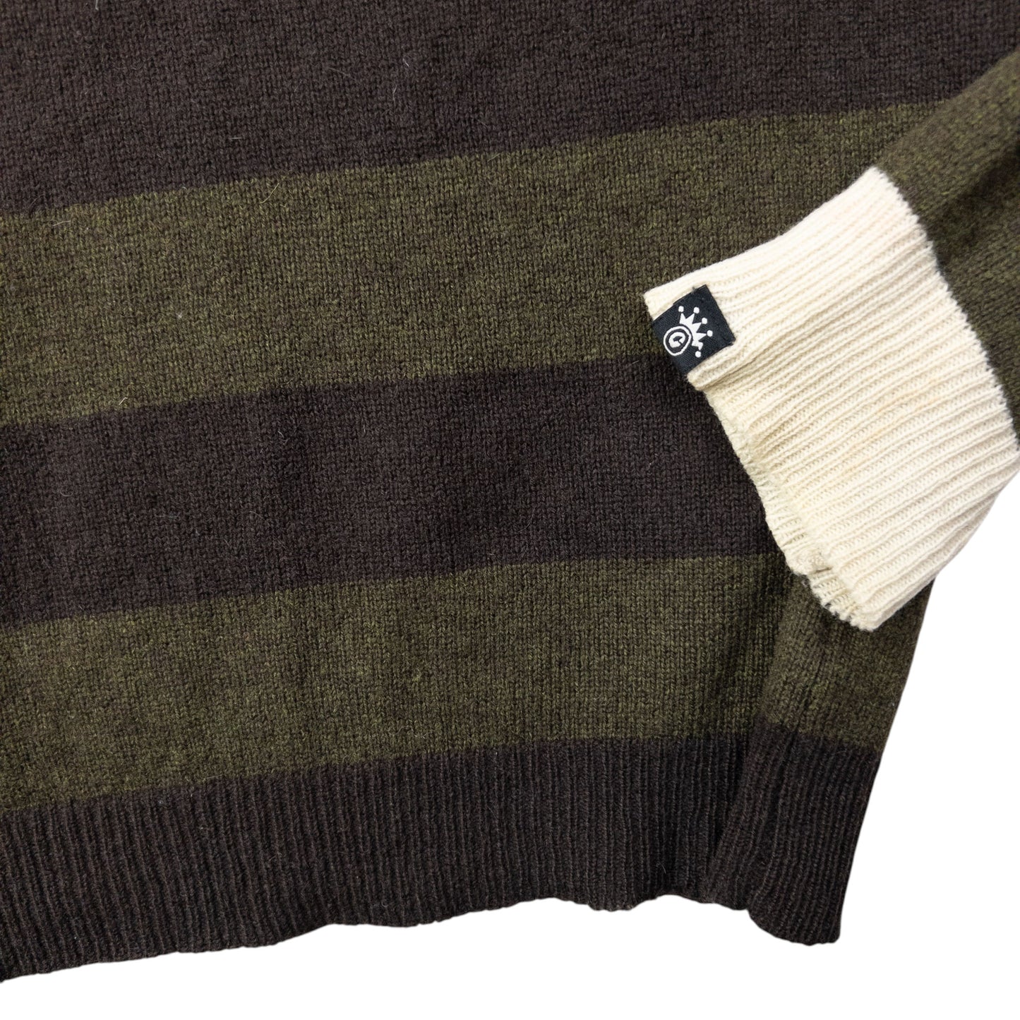 Vintage Stussy Striped Wool Jumper Size M
