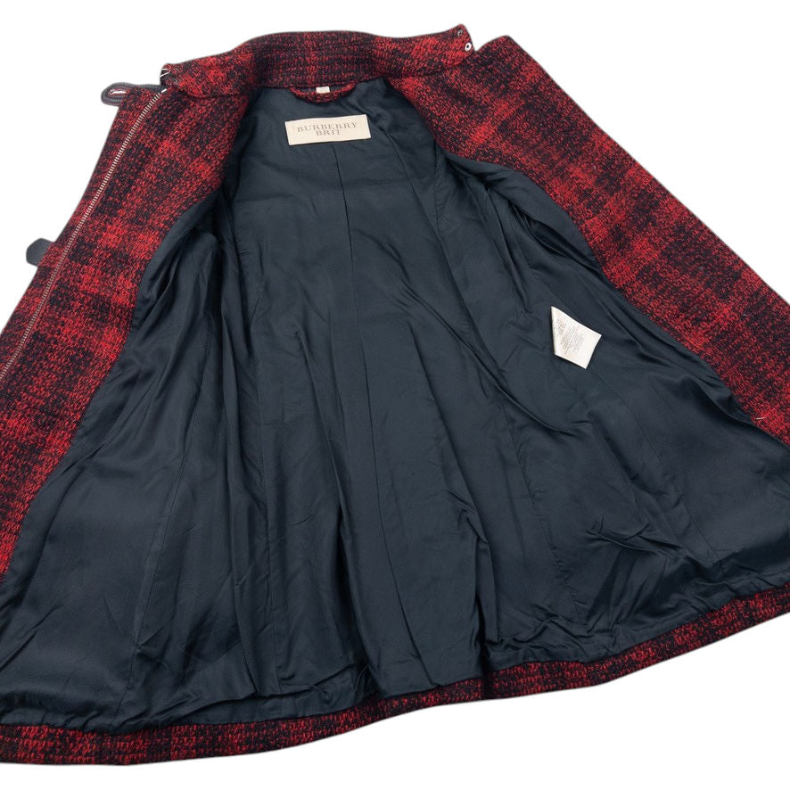 Vintage Burberry Brit Nova Check Tweed Jacket Womens Size S