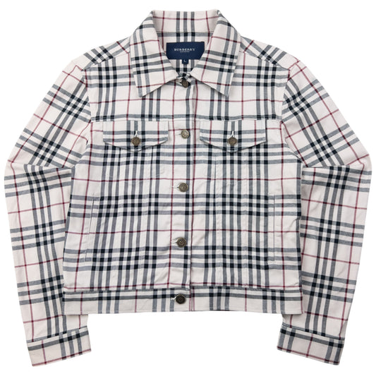 Vintage 2000s Burberry Nova Check Button Up Jacket Womens Size L
