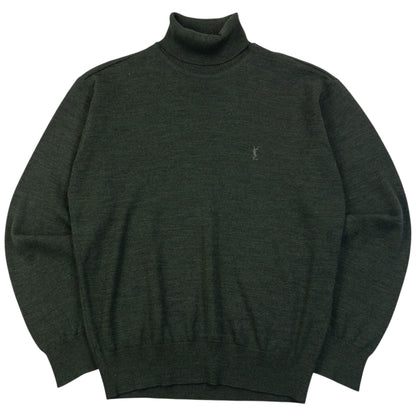 Vintage 90s YSL Yves Saint Laurent Turtleneck Jumper Size S