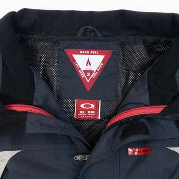 Vintage 90s Oakley Nitro Fuel Zip Up Snowboarding Jacket in navy, photo 3