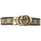 Vintage 90s Gucci Monogram Leather Belt Size S
