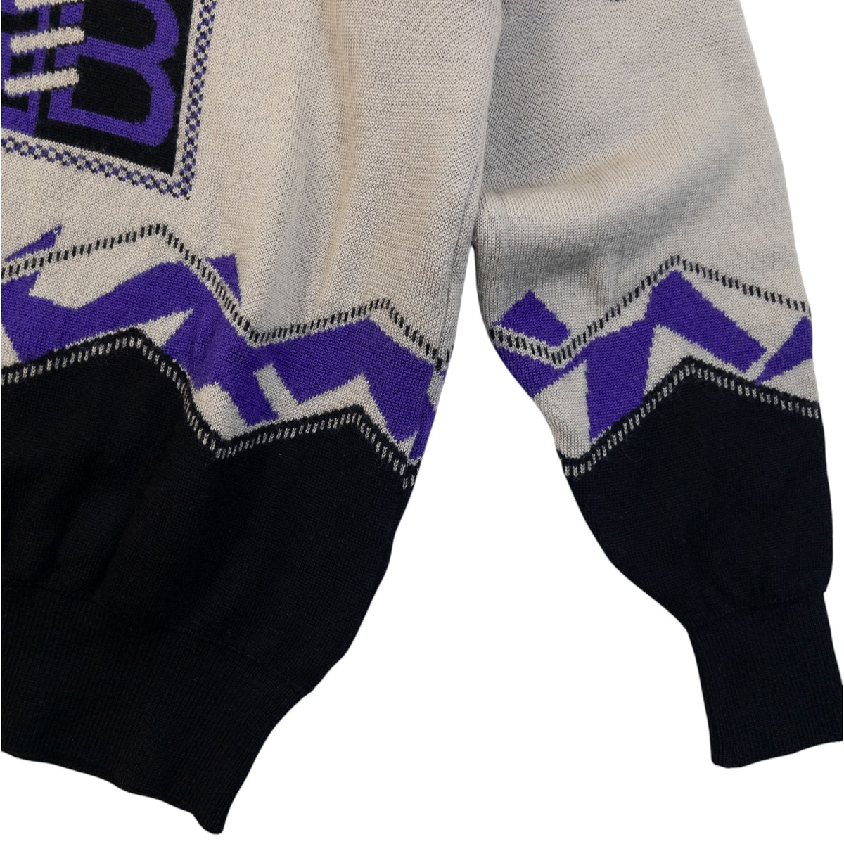 Vintage 90s Balenciaga Pattern Wool Jumper Size S