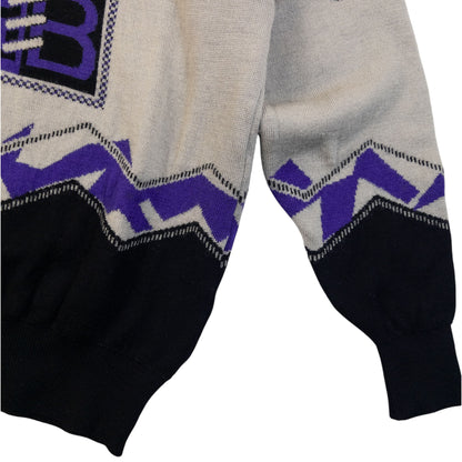 Vintage 90s Balenciaga Pattern Wool Jumper Size S