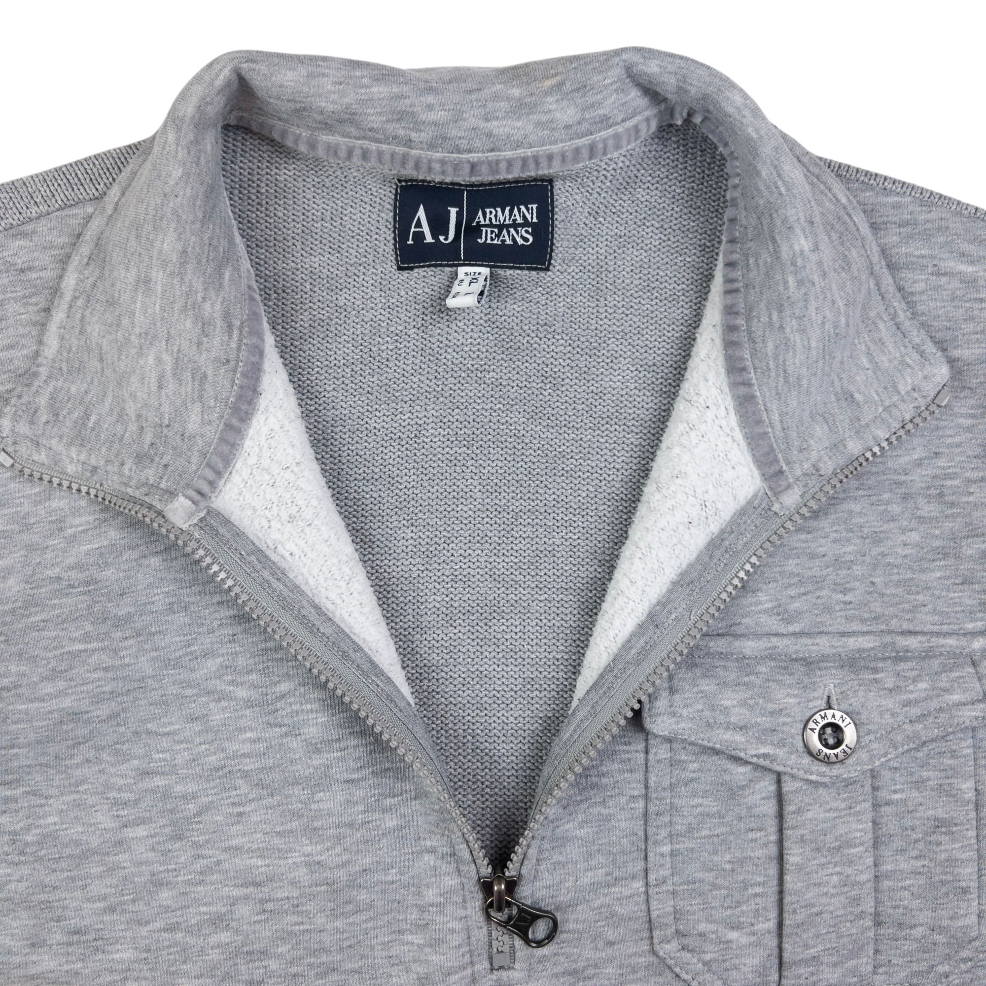Vintage Armani Jeans Half Zip Jumper Size M