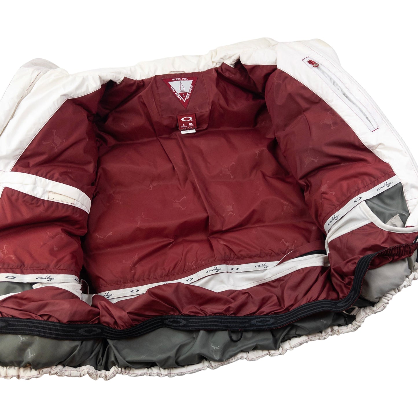 Vintage 90s Oakley Hydro Fuel Zip Up Puffer Snowboarding Jacket Size M