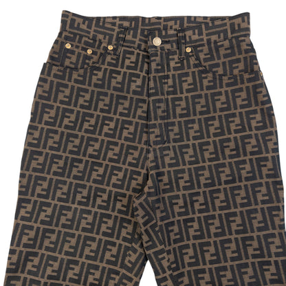 Vintage 90s Fendi Monogram Trousers Womens Size W28
