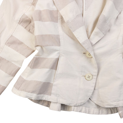 Vintage 90s Issey Miyake Fete Striped Jacket Womens Size M
