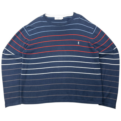 Vintage 2000s YSL Yves Saint Laurent Striped Jumper Size L