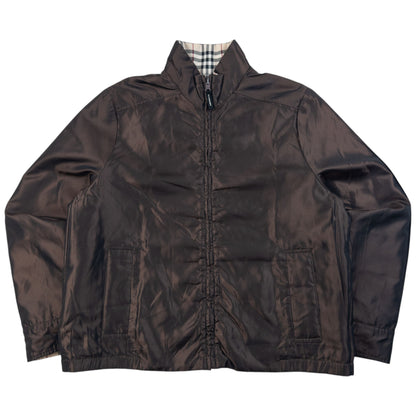 Vintage 2000s Burberry Nova Check Quilted Reversible Jacket Womens Size M