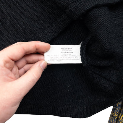 Vintage Armani Jeans Q Zip Knit Jumper Womens Size M