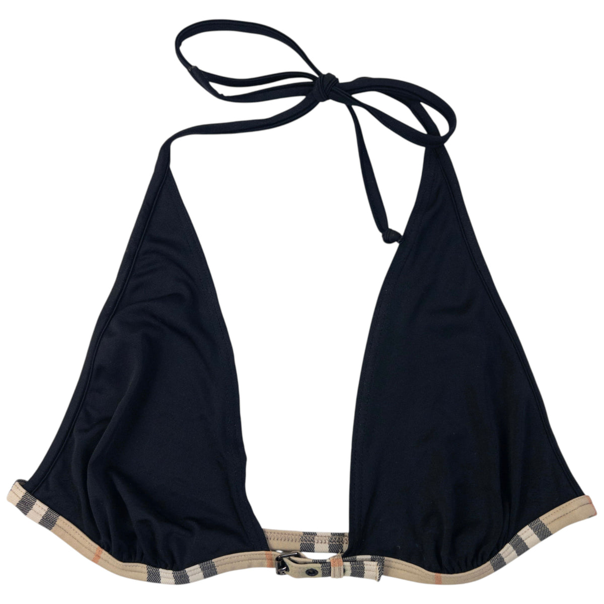 Vintage 2000s Burberry Nova Check Trim Bikini Set Womens Size L
