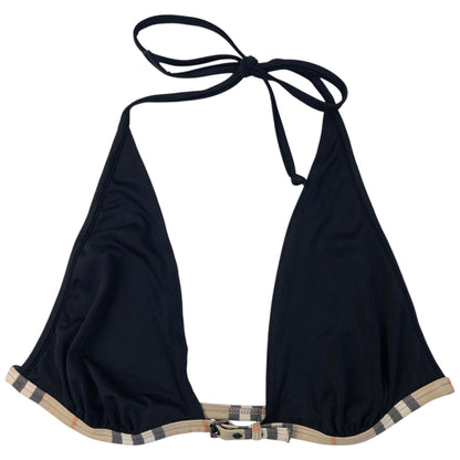 Vintage 2000s Burberry Nova Check Trim Bikini Set Womens Size L