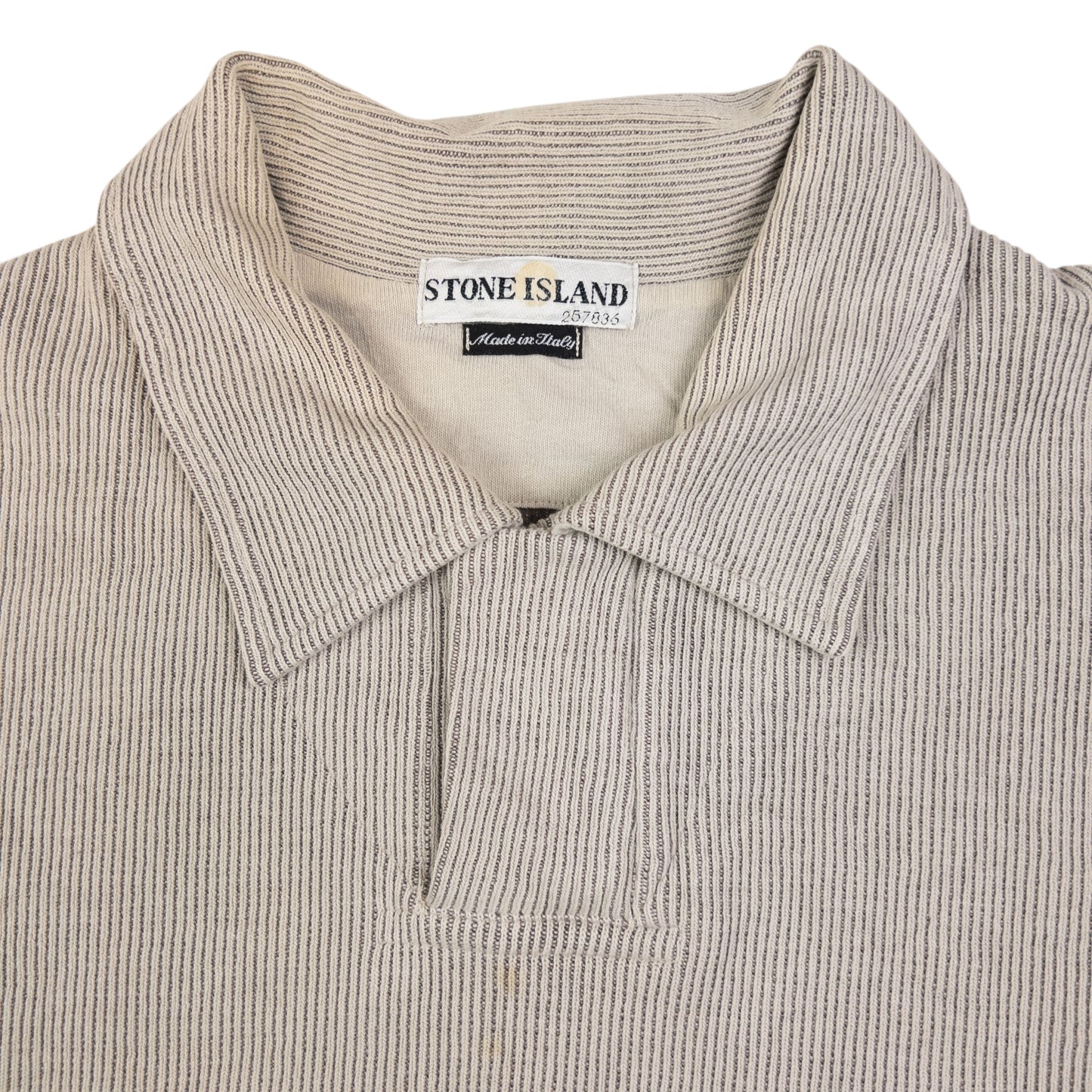 Vintage Stone Island Ribbed Q Zip Jumper Size L