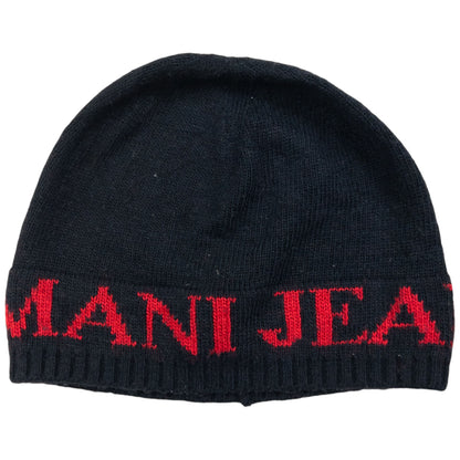 Vintage Armani Jeans Knitted Beanie Hat