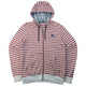 Vintage 2000s Burberry Black Label Striped Zip Up Hoodie Size M