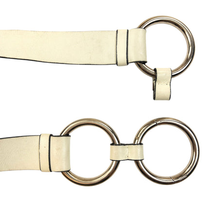 Vintage 2000s Prada Leather Ring Belt Size W32