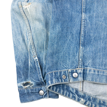 Vintage 2000s Levi's Engineered Garments Distressed Denim Jacket Size M