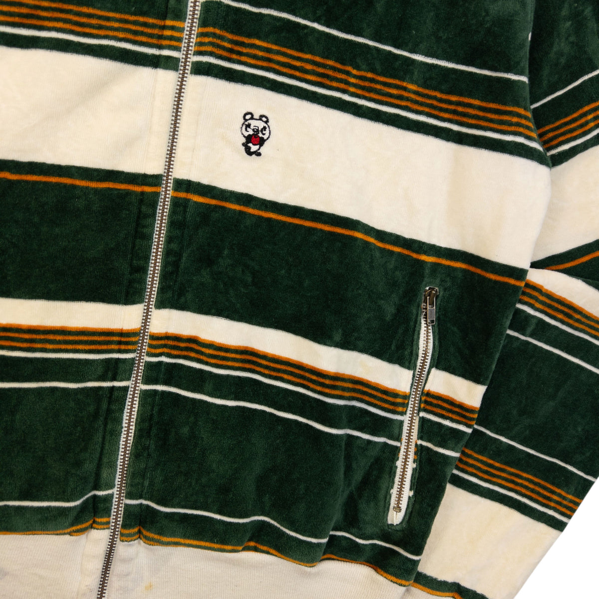 Vintage 90s Hysteric Glamour Striped Velour Jacket Womens Size S