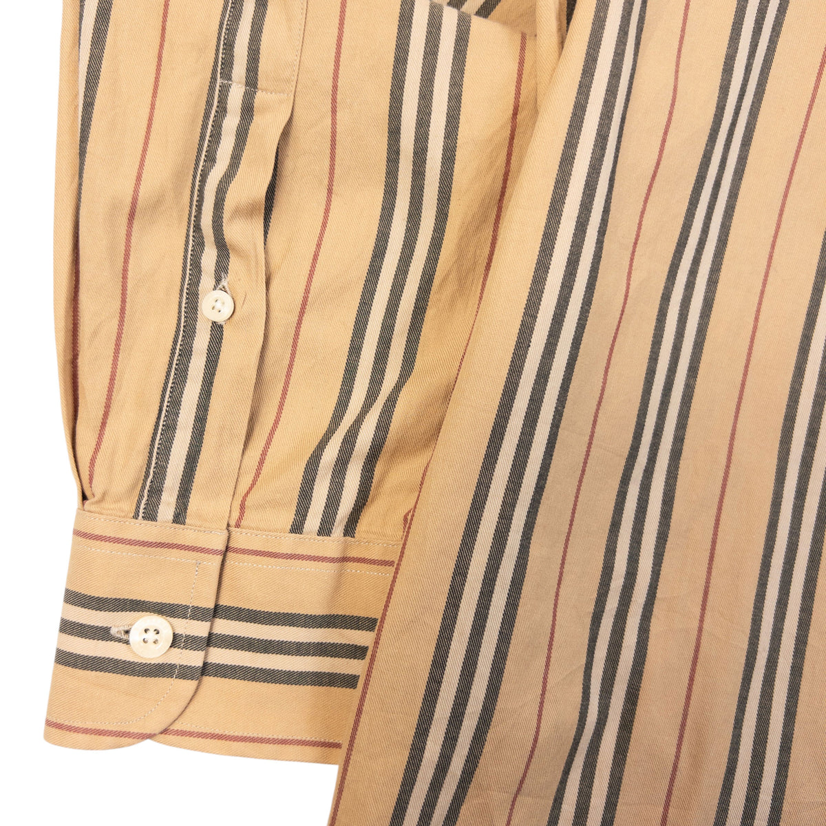 Vintage 2000s Burberry Nova Stripe Long Sleeve Button Up Shirt Size XL