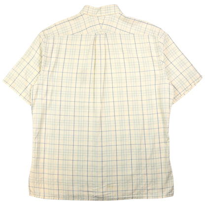 Vintage Burberry Nova Check Short Sleeve Button Up Shirt Size M