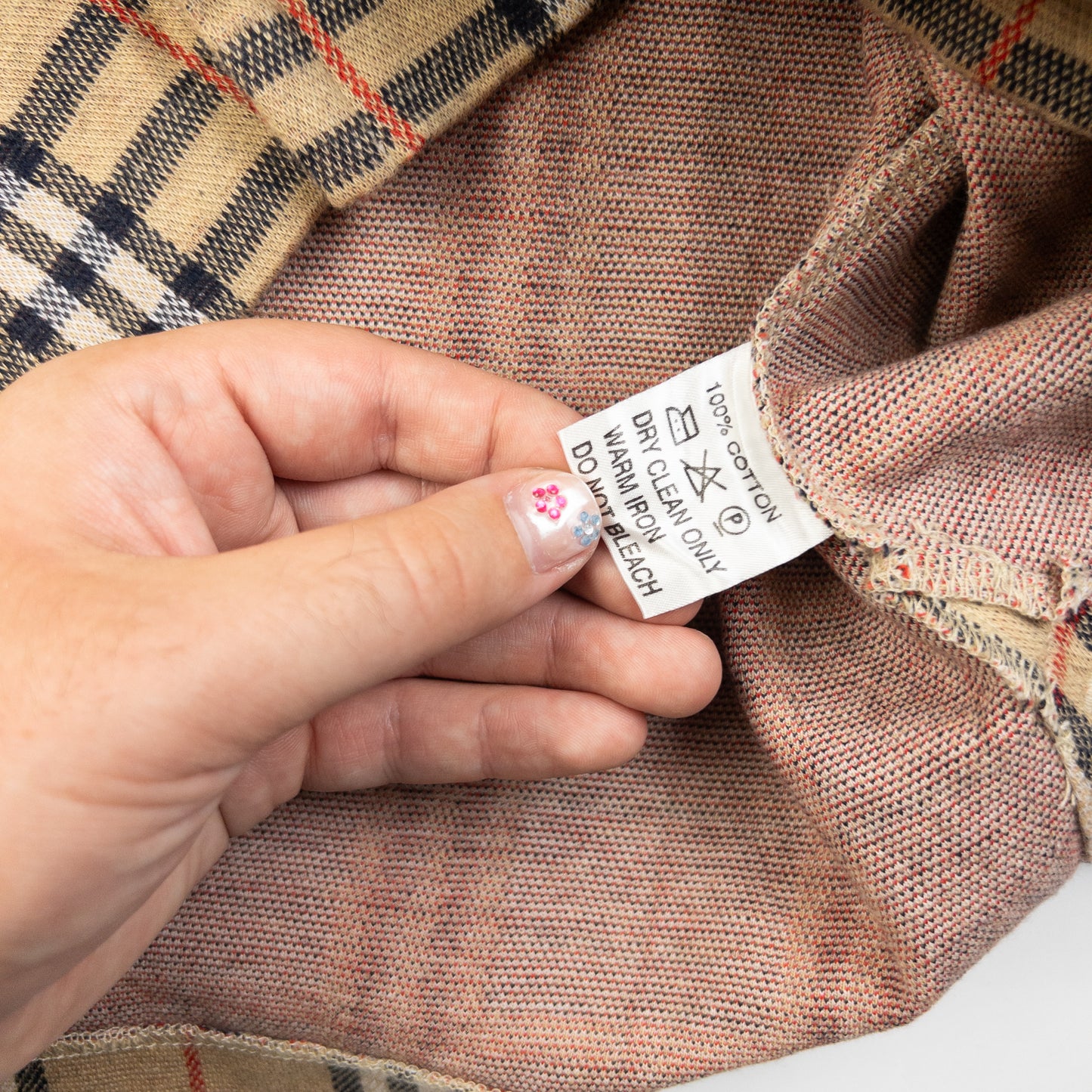 Vintage 90s Burberry Nova Check Polo Jumper Size M