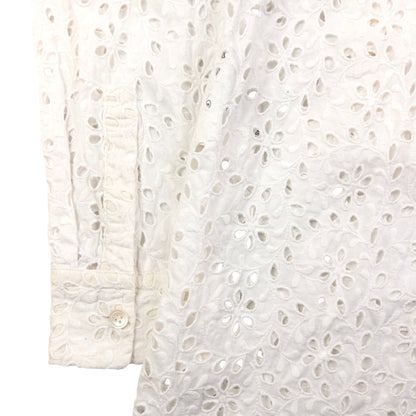 Vintage Comme Des Garçons Tricot Lace Flounce Shirt Womens Size S