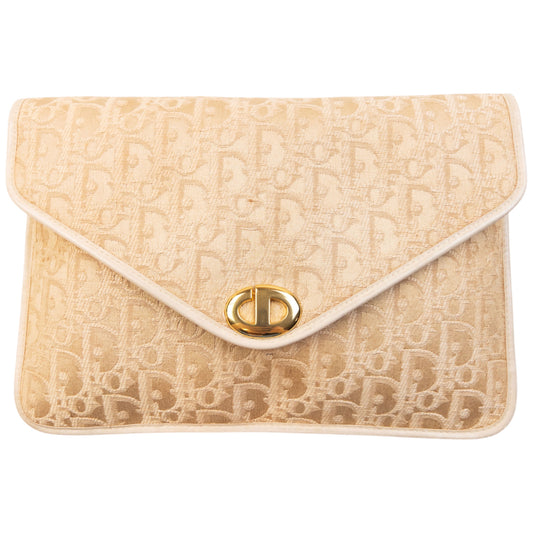 Vintage 90s Dior Monogram Clutch Bag