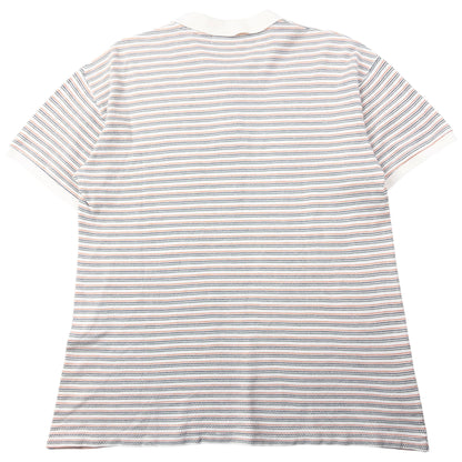 Vintage 90s Issey Miyake Striped Polo Shirt Size M