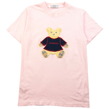 Vintage 90s Burberry Embroidered Teddy Bear T Shirt Womens Size S