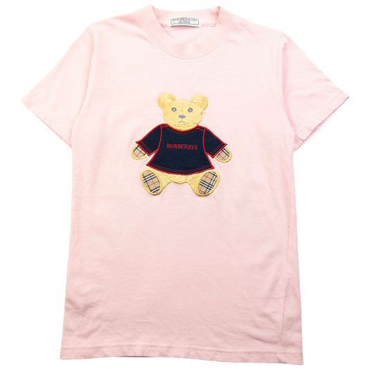 Vintage 90s Burberry Embroidered Teddy Bear T Shirt Womens Size S