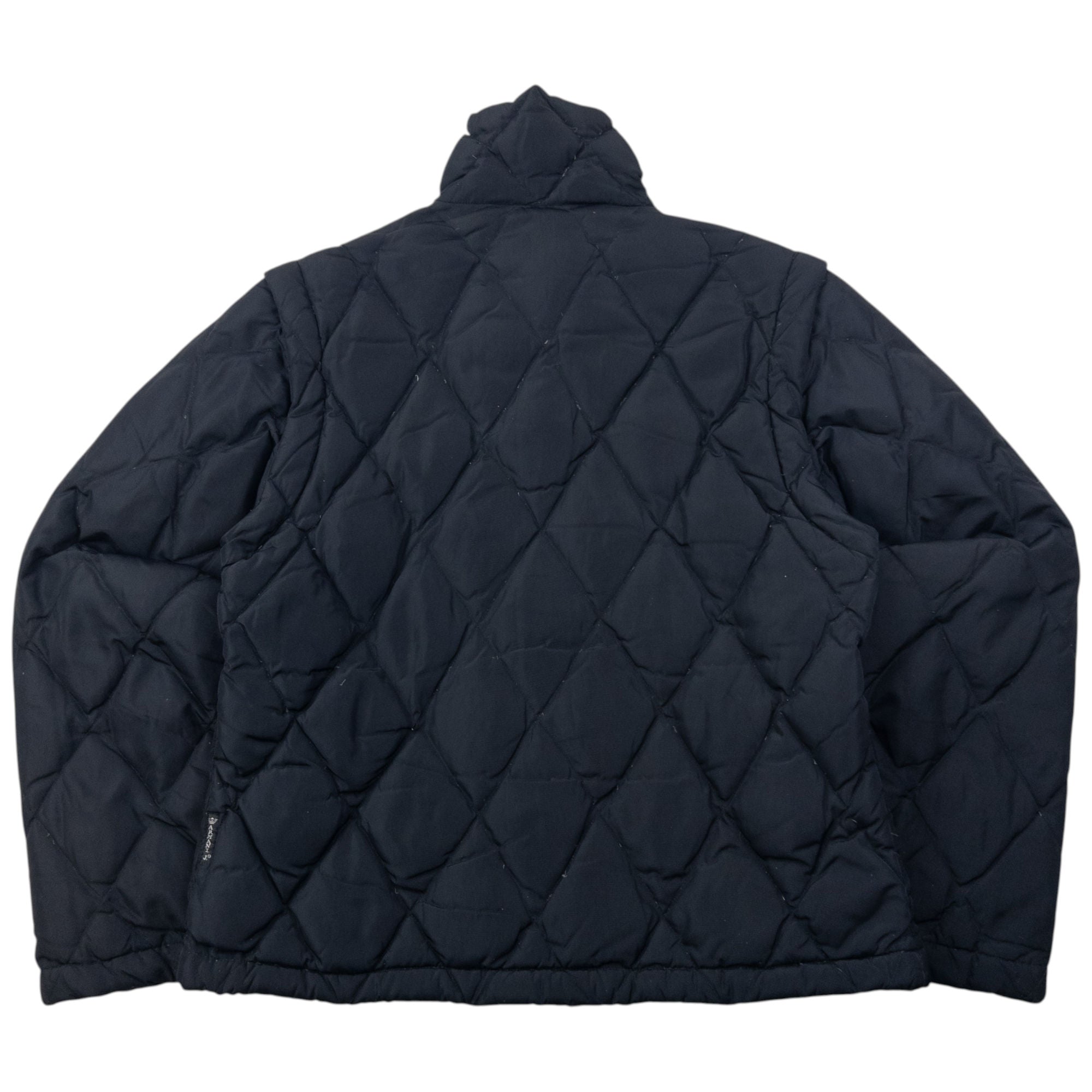 Vintage Armani Jeans Zip Off Sleeve Quilted Jacket Womens Size