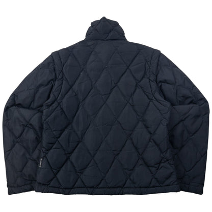 Vintage Armani Jeans Zip Off Sleeve Quilted Jacket Womens Size