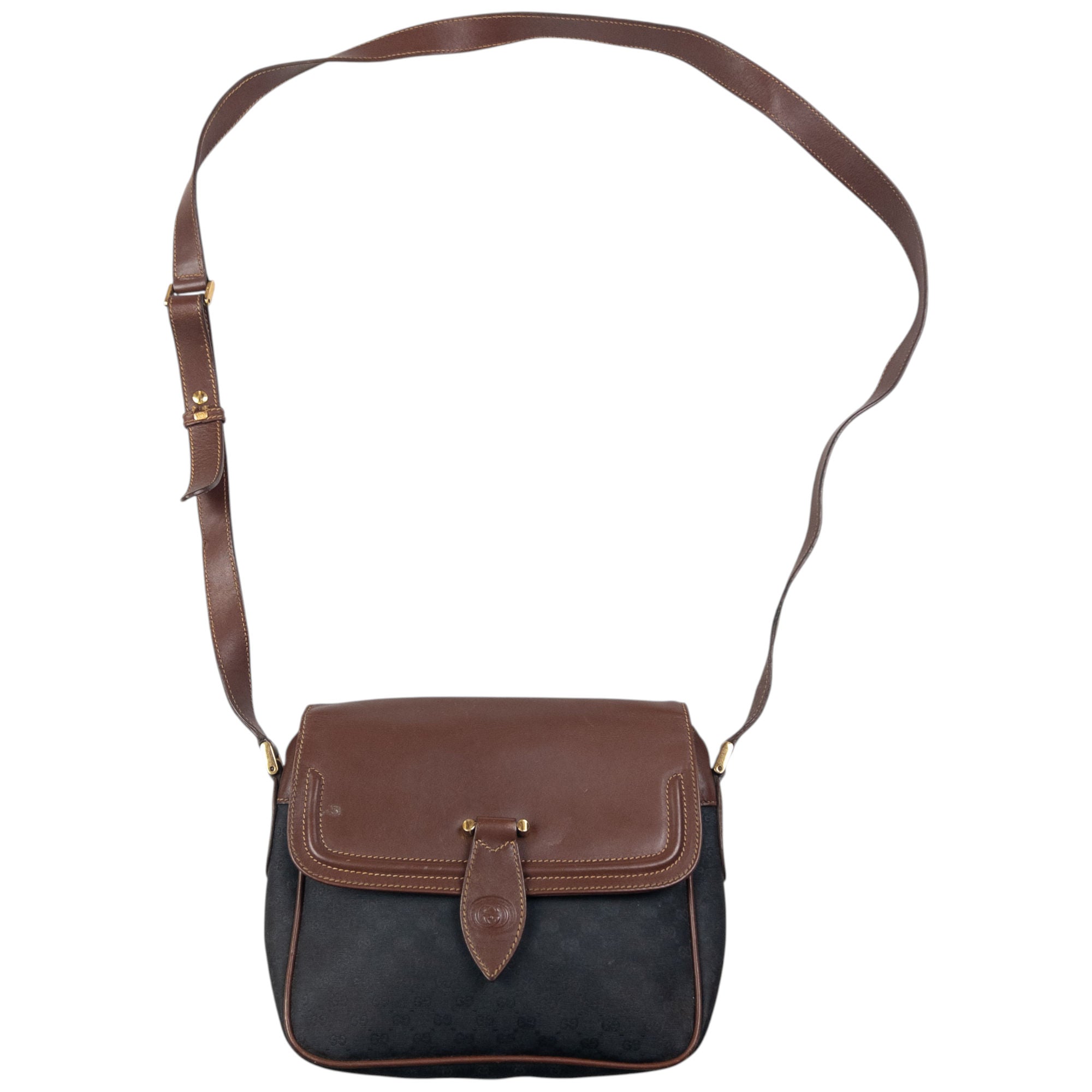 Vintage Gucci Monogram Crossbody Bag