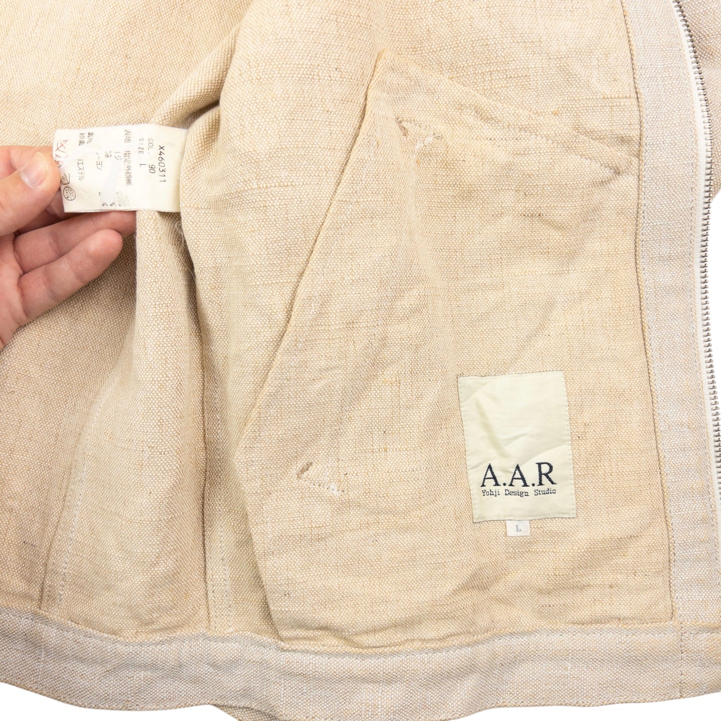 Vintage Yohji Yamamoto A.A.R Zip Up Jacket Size S