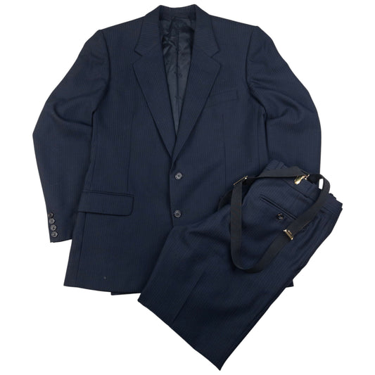 Vintage Dior Monsieur Jacket & Suspender Trousers Suit Set Size M