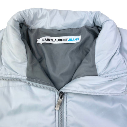 Vintage YSL Yves Saint Laurent Zip Up Puffer Jacket Size XL