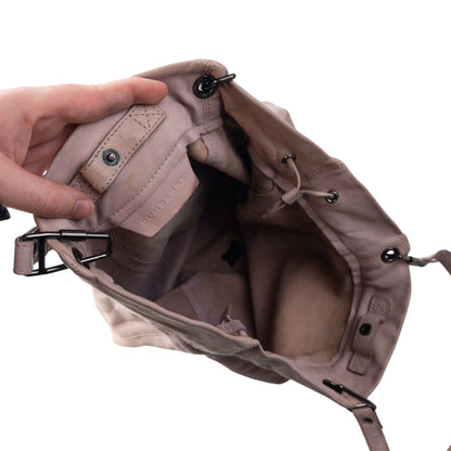 Vintage 2000s Burberry Leather Bucket Shoulder Bag