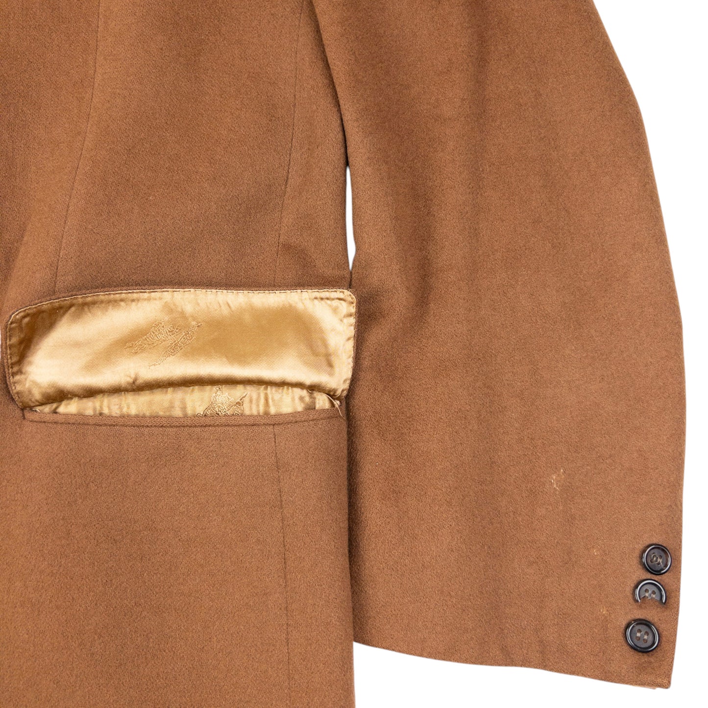 Vintage 90s Burberry Cashmere Longline Jacket Size XL