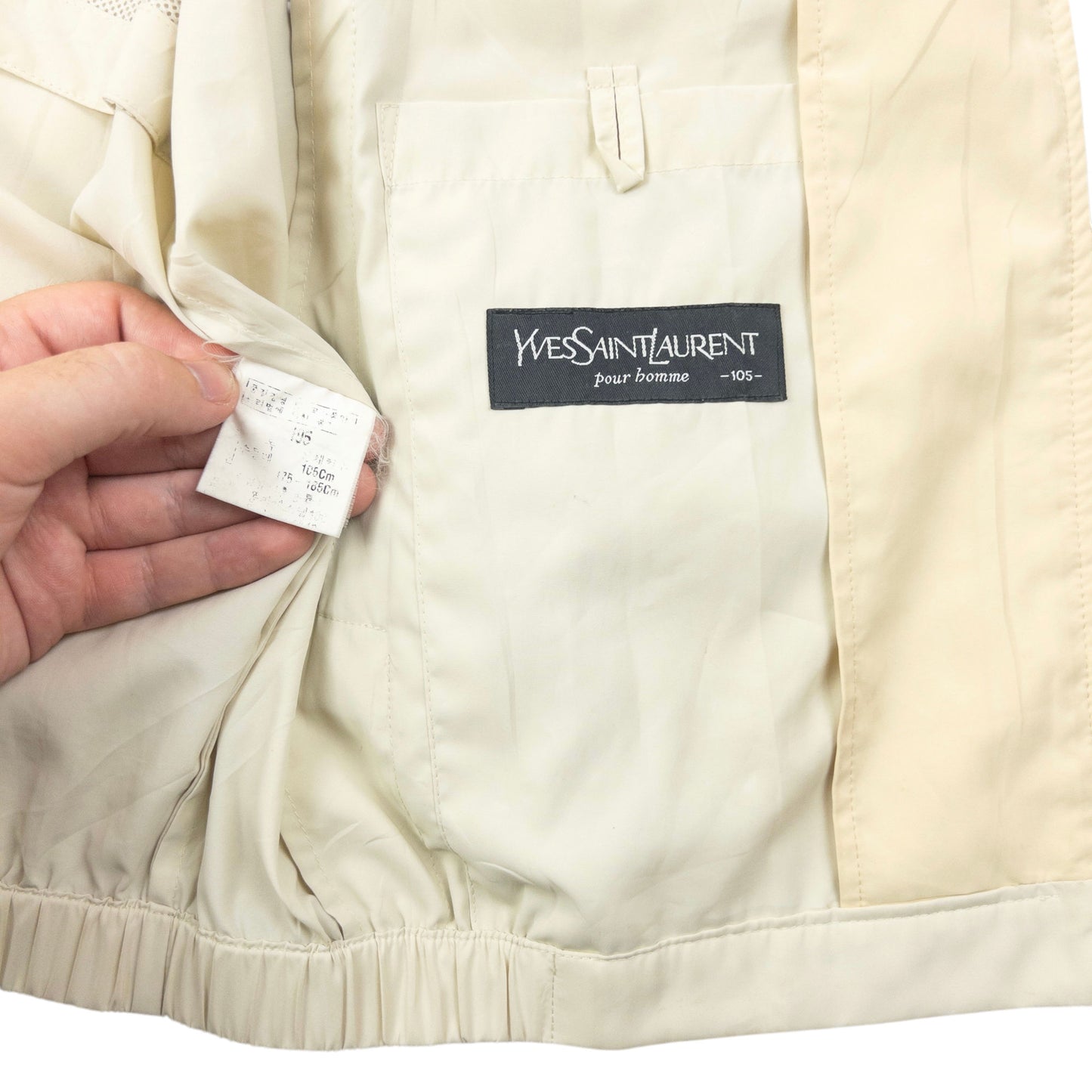 Vintage 90s YSL Yves Saint Laurent Harrington Jacket Size M