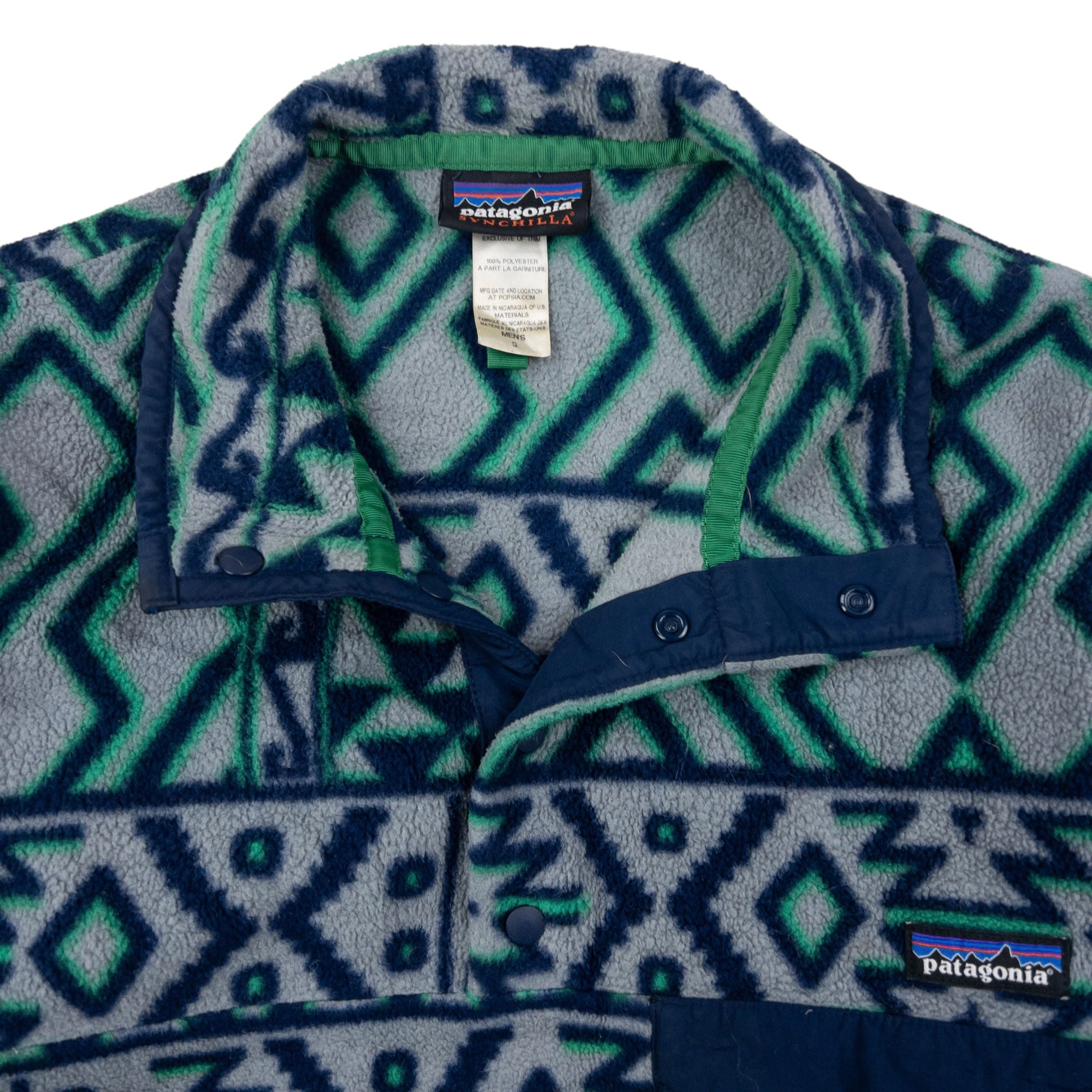 Vintage Patagonia Aztec Snap T Button Fleece Sweatshirt Size S