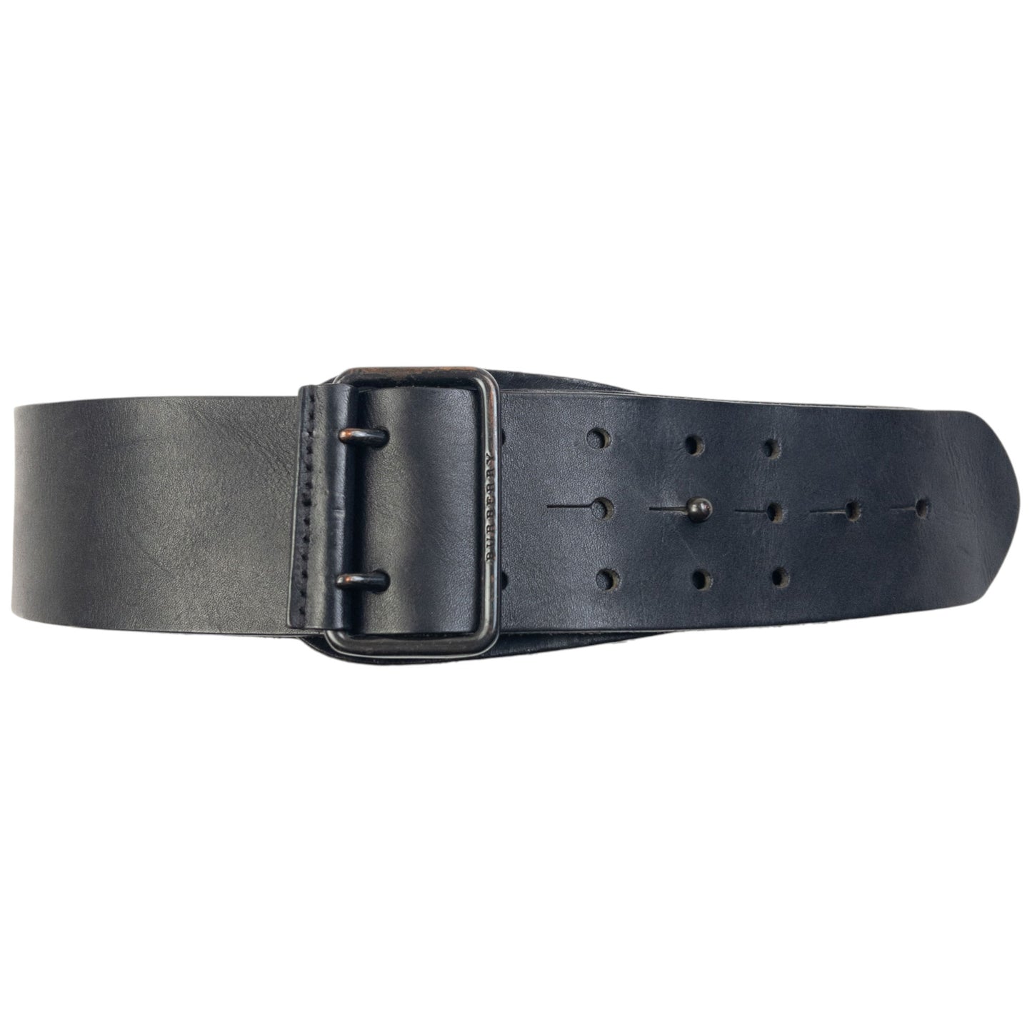 Vintage 2000s Burberry Leather Belt Size XL